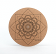 Printed cork slip mats